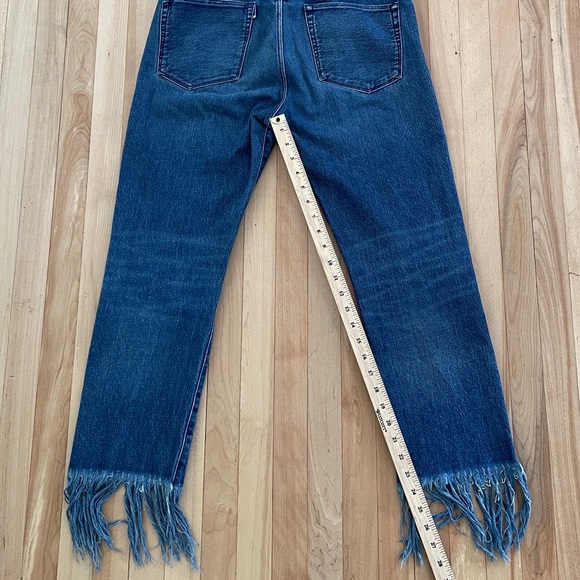 3x1 NYC Original Fringe Hem Lima Straight Denim Crop Jeans - Sz US 27 - Picture 12 of 14